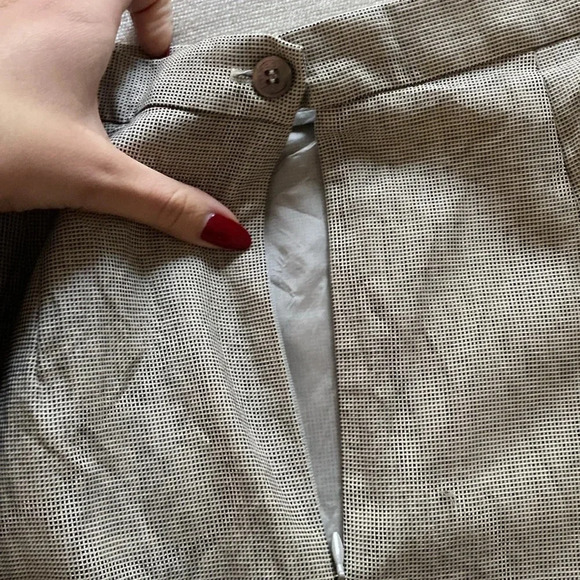 Burberry Vintage Burberry’s Pleated Wool Silk Pencil Skirt Gray Black Size 6P - Picture 10 of 16